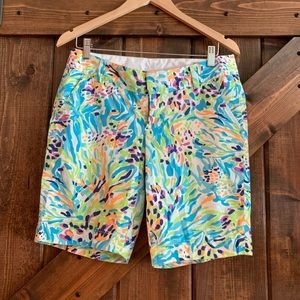 LILLY PULITZER Chipper Shorts Sea Soirée Sz 6